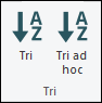 Trier dans le menu Outils